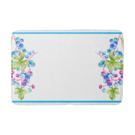 Porcelain Berries på en Bath Mat Badrumsmatta