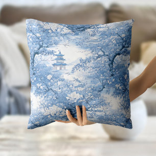Porcelain Blue Chinoiserie Mönster ID1094 Kudde