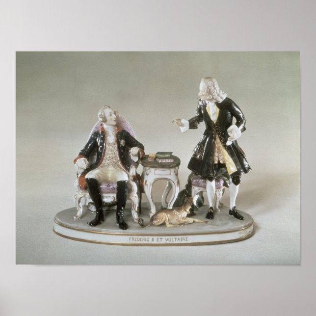 Porcelain figur of Frederick II of Prussia Poster (Framsidan)