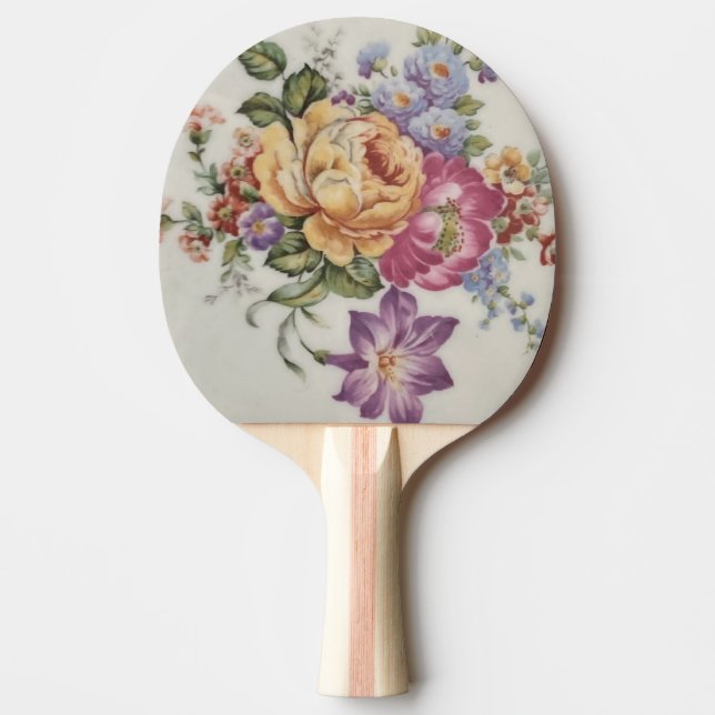 Porcelain-Inspired Blommigt Ping Pong Paddle Pingisracket (Framsidan)