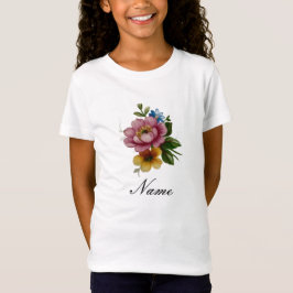 Porcelain Inspired Floral T Shirt
