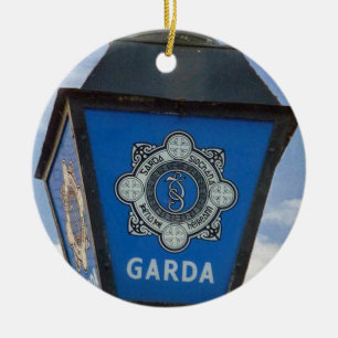 Porcelain Irish Garda Police jul Ornament