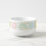 Porcelain Kopp för Soppa ’Flowers & Rand’<br><div class="desc">Porcelinera Kopp för Soppa "Blommor och Rand" Anpassa genom att ta bort och ersätta text med ditt eget meddelande. Välj ditt favoritteckensnitt stil, storlekare och färg. Njut! Tack för att du stannade och shoppade förbi. Mycket uppskattat!!!Stil: Soppa MugGör måltiden mer roligt med en soppssvamp i anpassningsbarna! ditt favoritsoppa i ett...</div>