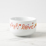 Porcelain Kopp för Soppa ’Laugh a Latke’<br><div class="desc">Porcelain Kopp för Soppa "Live Kärlek Laugh a Latke" anpassar sig genom att ta bort och ersätta text med ditt eget meddelande. Välj ditt favoritteckensnitt stil, storlek och färg. Njut! Tack för att du stannade och shoppade förbi. Mycket uppskattat!!!! Stil: Kopp för Soppa: Gör måltiden mer roligt med en anpassningsbar...</div>