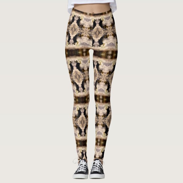 Porcelain Nights V Leggings (Framsida)