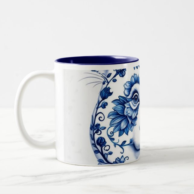 Porcelain Panda Två-Tonad Mugg (Vänster)