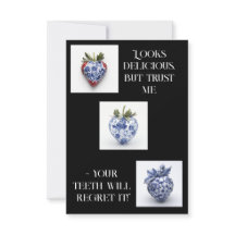 Porcelain Strawberry Flat tackkort