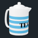 Porcelain Tea Pot - Blue Ringar<br><div class="desc">Jag har lämnat det så att ni antingen kan ändra texten,  ta bort allt tillsammans eller lämna som det är.</div>