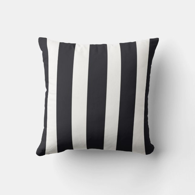 Porch Dekorativ kudde Elegant Black & White Rand (Baksida)