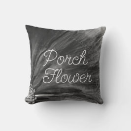 Porch Flower / Black and White / Kudde
