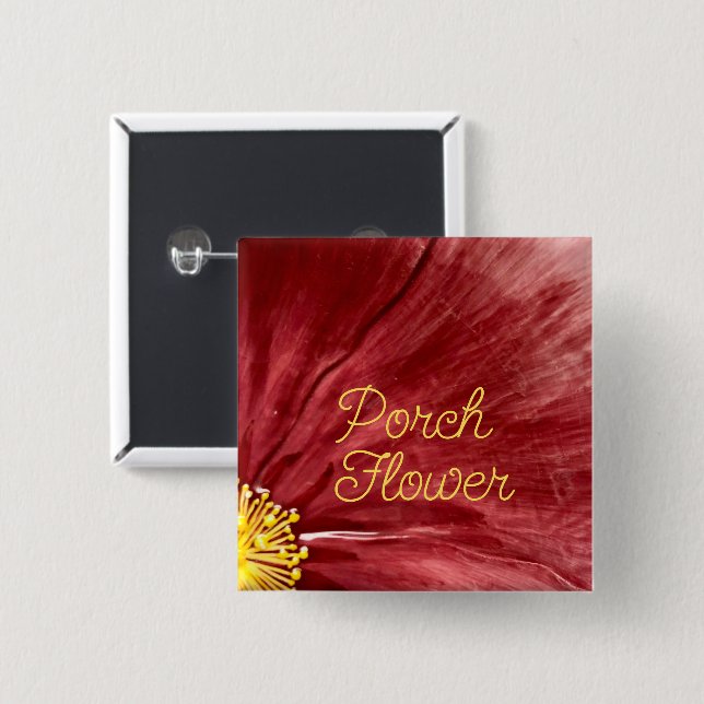 Porch Flower / Original / Knapp (Framsida & baksida)