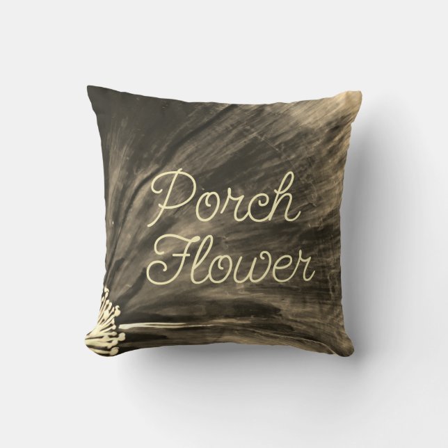 Porch Flower / Sepia / Kudde (Framsida)