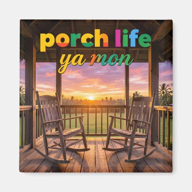 Porch life for two sunset magnet (Framsidan)