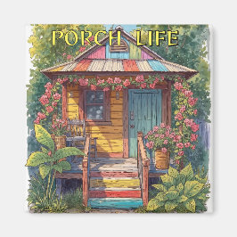Porch  life tiny house magnet