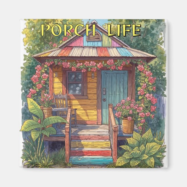 Porch  life tiny house magnet (Framsidan)