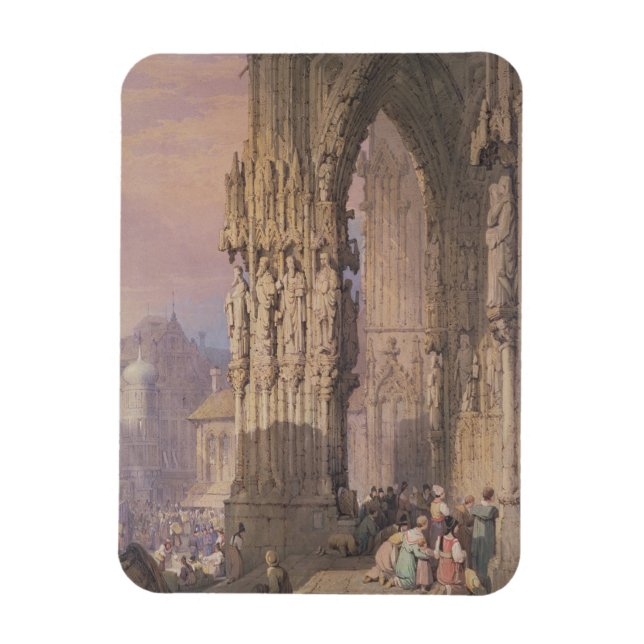 Porch of Regensburg Cathedral Magnet (Vertikal)