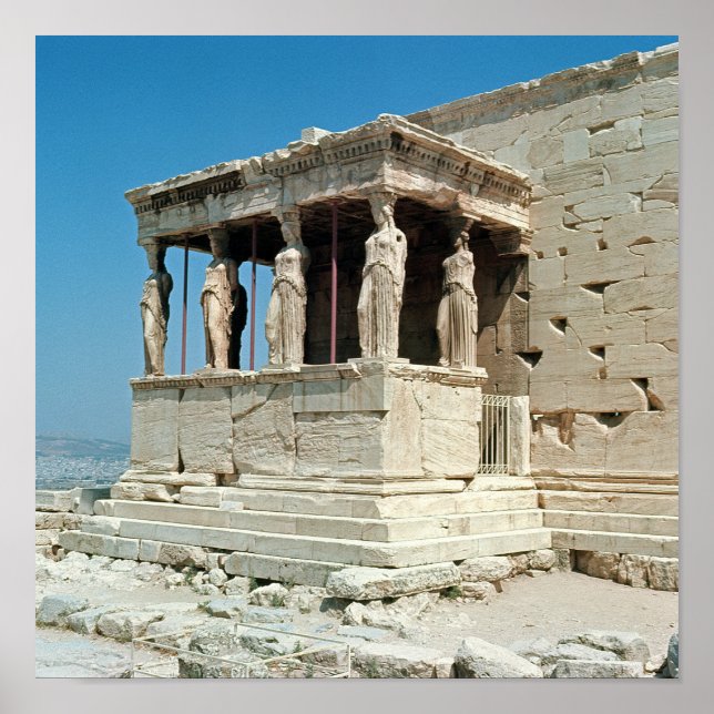 Porch of the Maidens, Erechtheion, c.421-405 BC Poster (Framsidan)