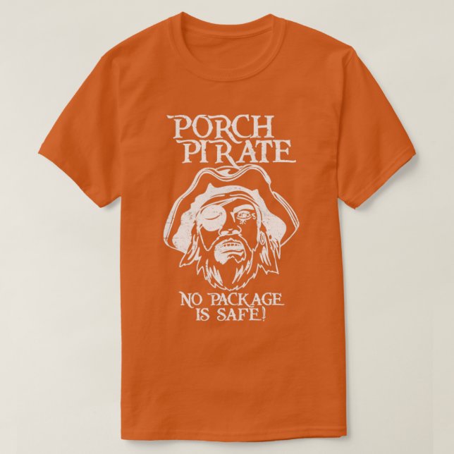Porch Pirat inverterad RxTp T Shirt (Design framsida)