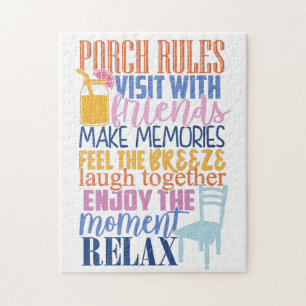 Porch Regler Cute Funny Quote for Friends Pussel