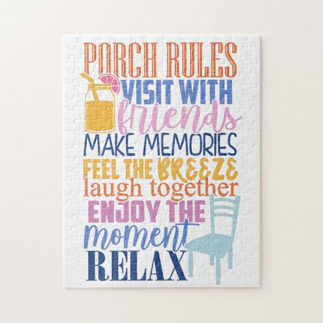 Porch Regler Cute Funny Quote for Friends Pussel (Vertikal)