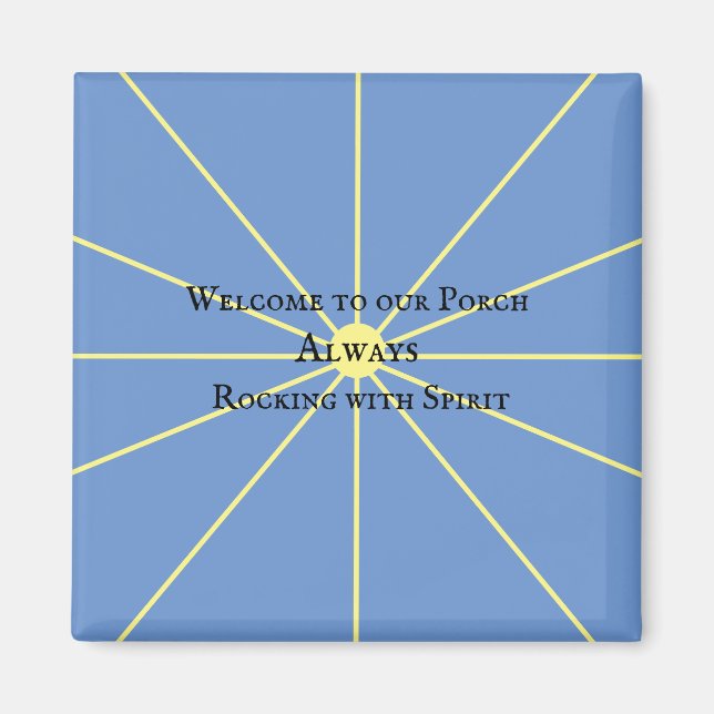 Porch Spirit Variation | Blå | Magnet (Framsidan)