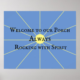 Porch Spirit Variation | Blå | POSTER
