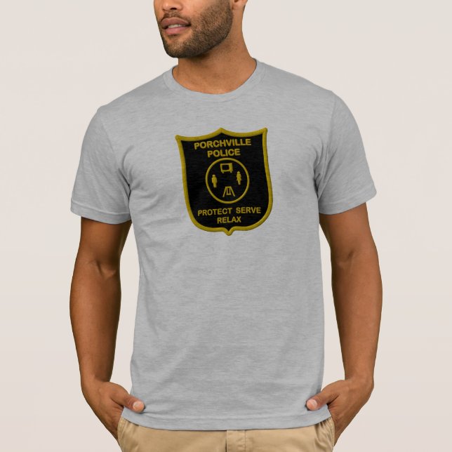 Porchville polis tee shirt (Framsida)