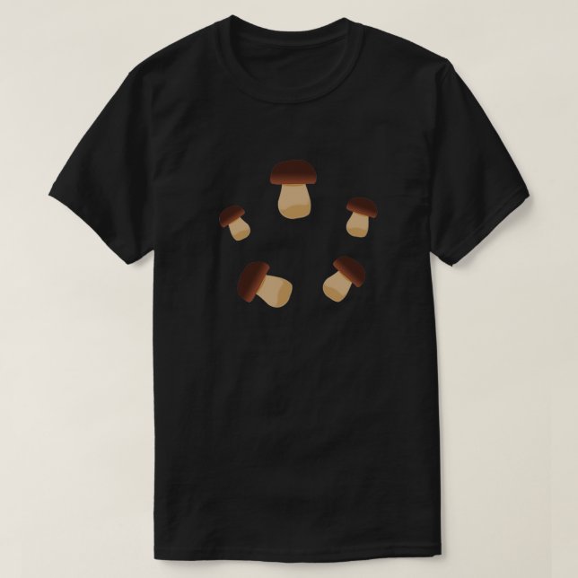 Porcini Boletus edulis Mushroom T Shirt (Design framsida)