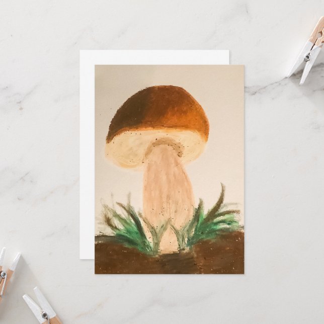 Porcini Mushroom Kort (Fram/Back In Situ)