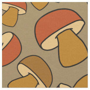 Porcino Mushroom - hösten Mönster Tyg