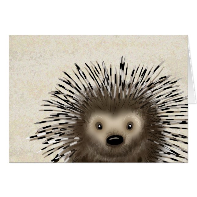 Porcupin Hälsningskort (Framsidan Horizontal)