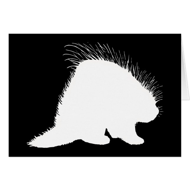 Porcupin Hälsningskort (Framsidan Horizontal)