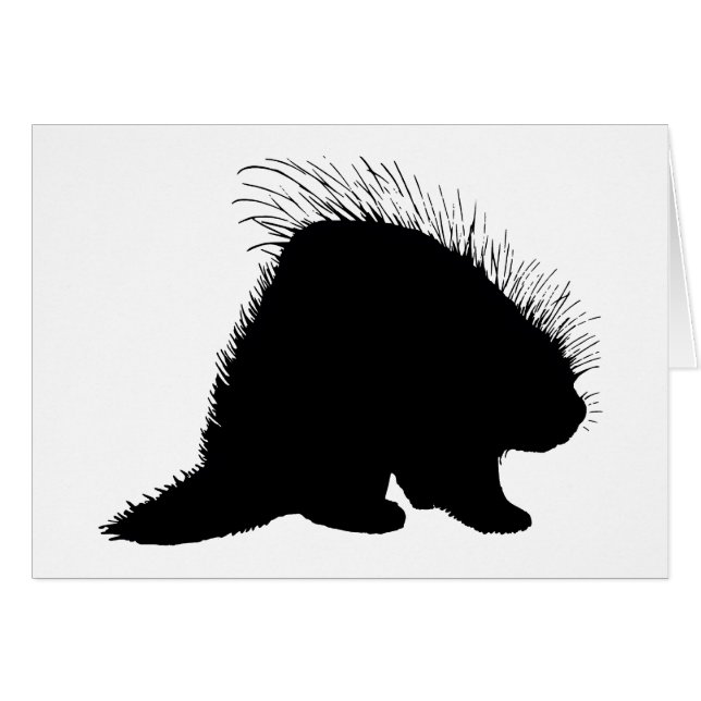 Porcupin Hälsningskort (Framsidan Horizontal)