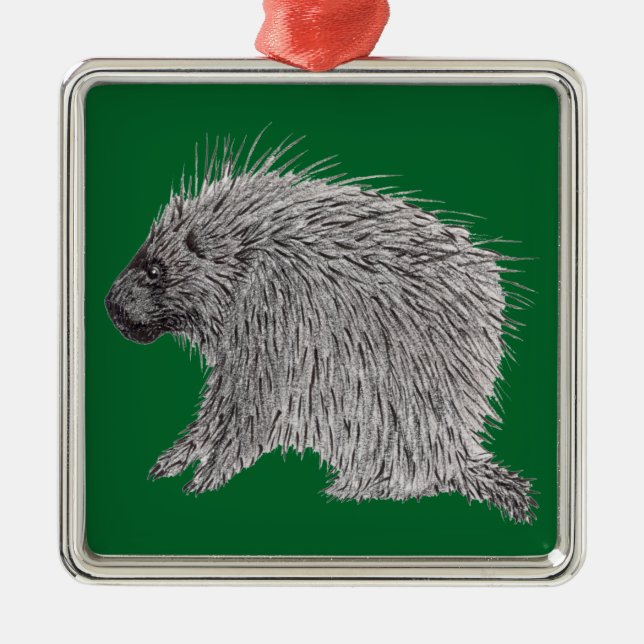 Porcupin Julgransprydnad Metall (Framsidan)