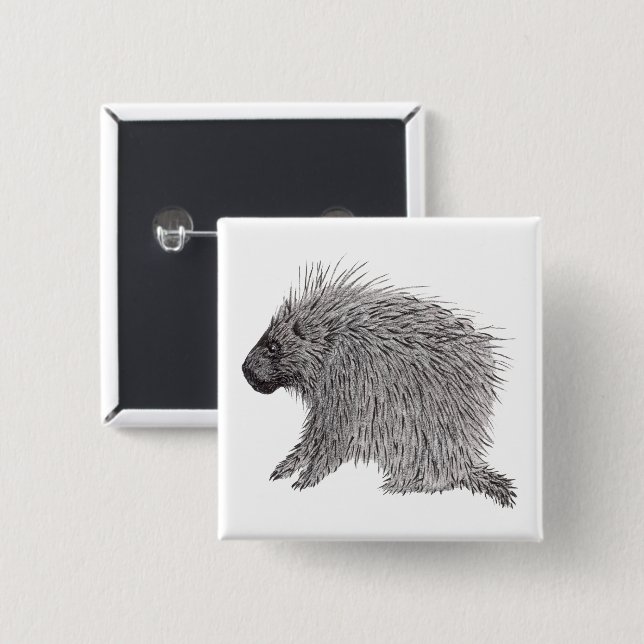 Porcupin Knapp (Framsida & baksida)