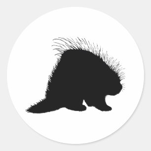 Porcupin Runt Klistermärke