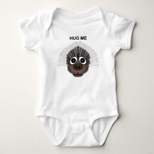 Porcupine - Baby Jersey Bodykostym Tee Shirt (Framsida)