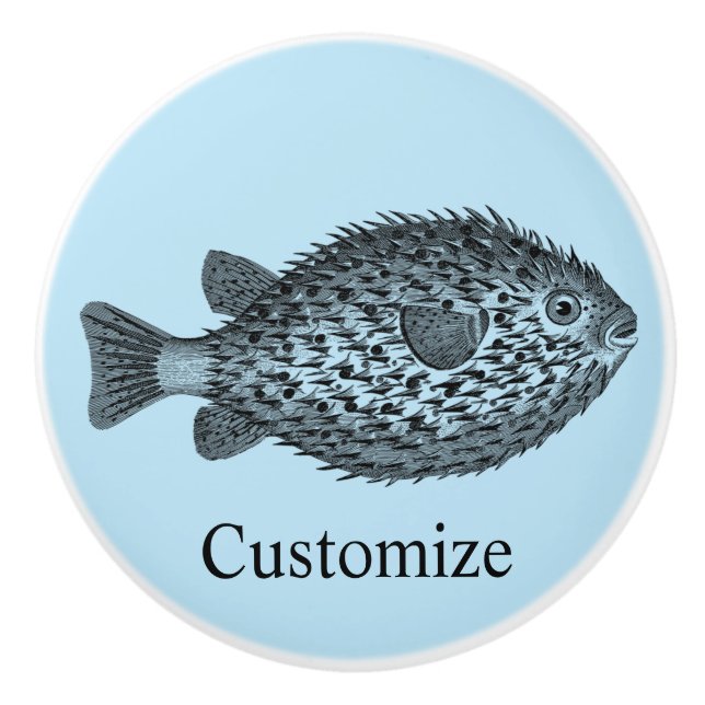 Porcupine blowfish Thunder_Cove Knopp (Framsidan)