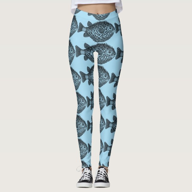 Porcupine blowfish Thunder_Cove Leggings (Framsida)