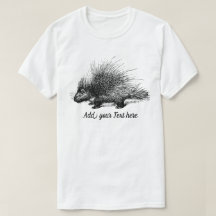 Porcupine Illustration personalizable Manar T-Shir
