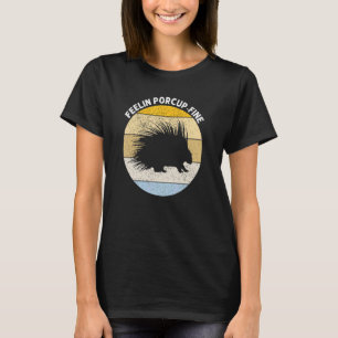Porcupine Kramare utformning för Hedgehog Porcupin T Shirt