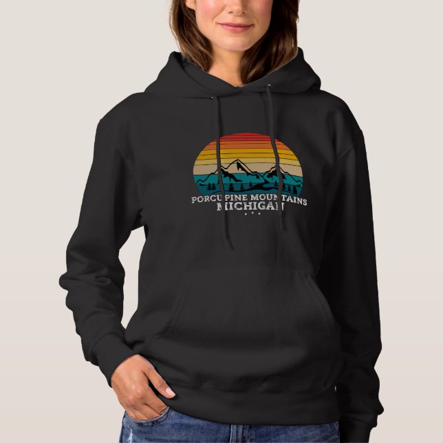 PORCUPINE MOUNTAINS MICHIGAN T SHIRT (Framsida)
