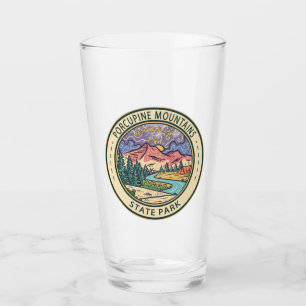 Porcupine Mountains State Park Michigan Badge Glaskopp