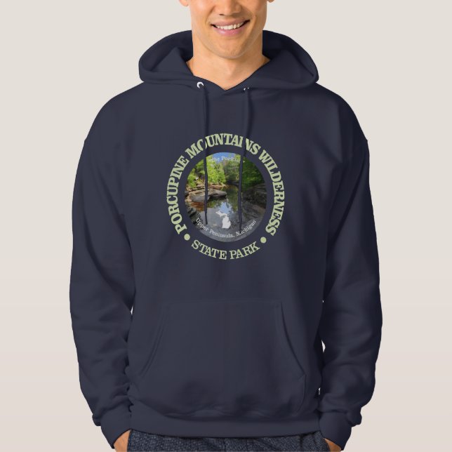 Porcupine Mountains Wilderness SP Hoodie (Framsida)