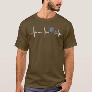 Porcupine Rodent Heartbeat EKG Pulse Nature Animal T Shirt