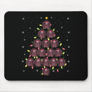 Porcupine Santa Julgran Ljus ugly Sweater Musmatta