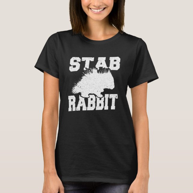Porcupine Stab Rabbit T Shirt (Framsida)