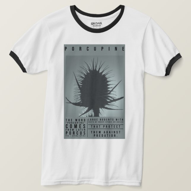 PORCUPINE T SHIRT (Design framsida)