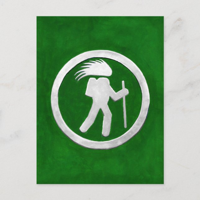 Porcupine Trail Marker Vykort (Framsida)