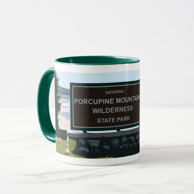 Porcupineberg - Michigan övrepeninsula Mugg (Framsida vänster)